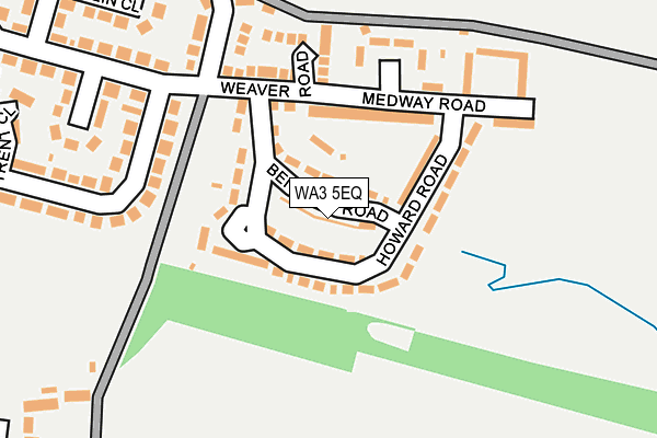 WA3 5EQ map - OS OpenMap – Local (Ordnance Survey)