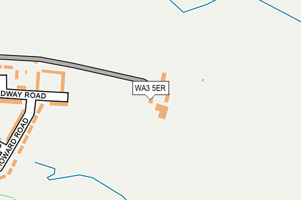 WA3 5ER map - OS OpenMap – Local (Ordnance Survey)