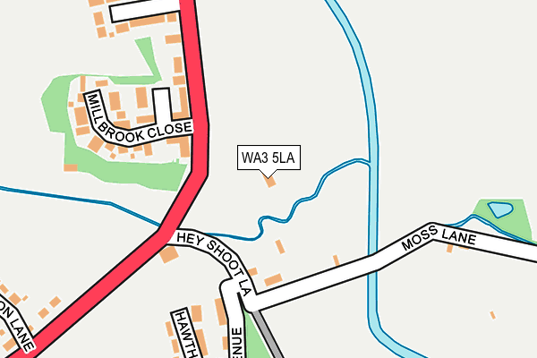 WA3 5LA map - OS OpenMap – Local (Ordnance Survey)