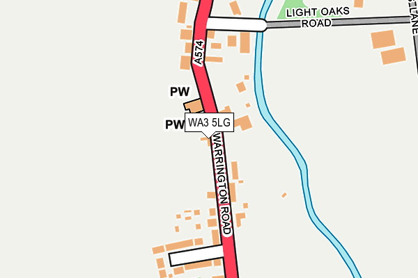 WA3 5LG map - OS OpenMap – Local (Ordnance Survey)
