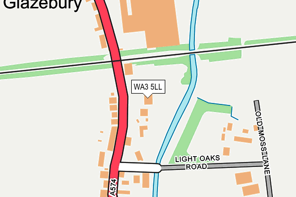 WA3 5LL map - OS OpenMap – Local (Ordnance Survey)