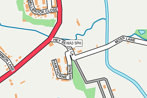 WA3 5PH map - OS OpenMap – Local (Ordnance Survey)