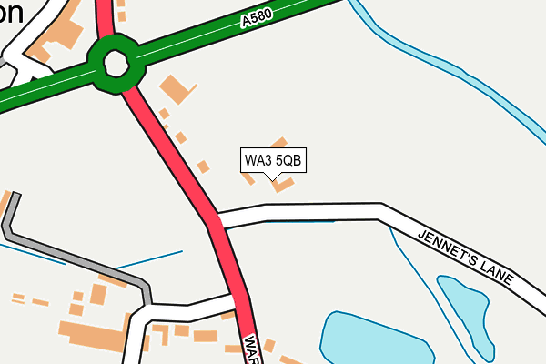 WA3 5QB map - OS OpenMap – Local (Ordnance Survey)