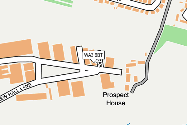 WA3 6BT map - OS OpenMap – Local (Ordnance Survey)