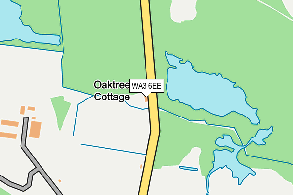WA3 6EE map - OS OpenMap – Local (Ordnance Survey)
