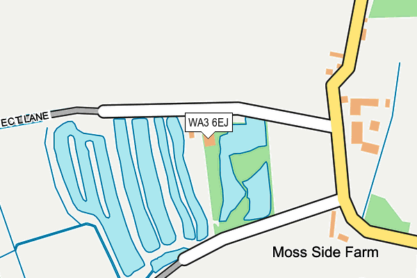 WA3 6EJ map - OS OpenMap – Local (Ordnance Survey)