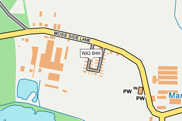 WA3 6HH map - OS OpenMap – Local (Ordnance Survey)
