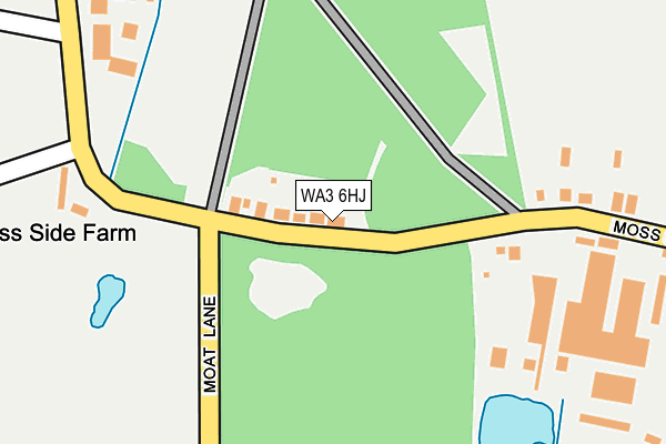 WA3 6HJ map - OS OpenMap – Local (Ordnance Survey)