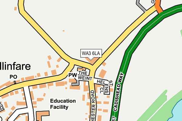 WA3 6LA map - OS OpenMap – Local (Ordnance Survey)