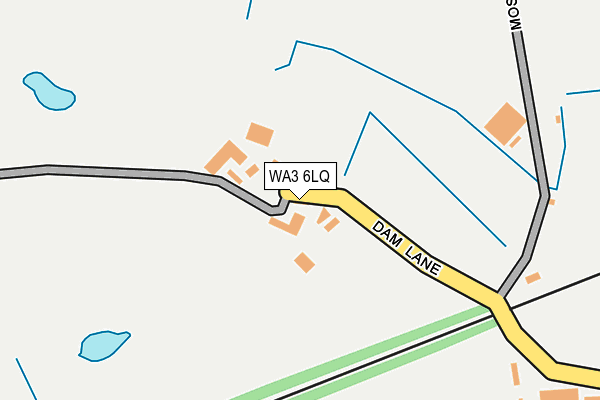 WA3 6LQ map - OS OpenMap – Local (Ordnance Survey)