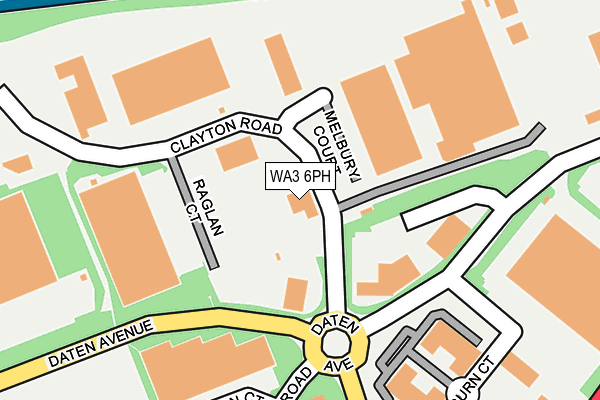 WA3 6PH map - OS OpenMap – Local (Ordnance Survey)