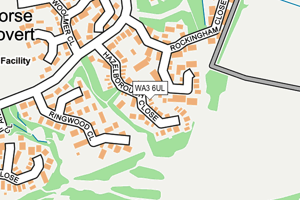 WA3 6UL map - OS OpenMap – Local (Ordnance Survey)