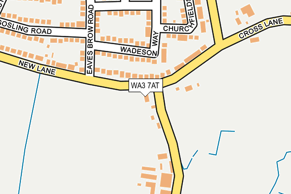 WA3 7AT map - OS OpenMap – Local (Ordnance Survey)