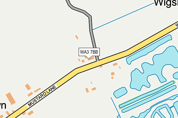 WA3 7BB map - OS OpenMap – Local (Ordnance Survey)