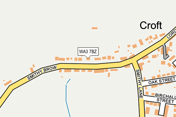 WA3 7BZ map - OS OpenMap – Local (Ordnance Survey)