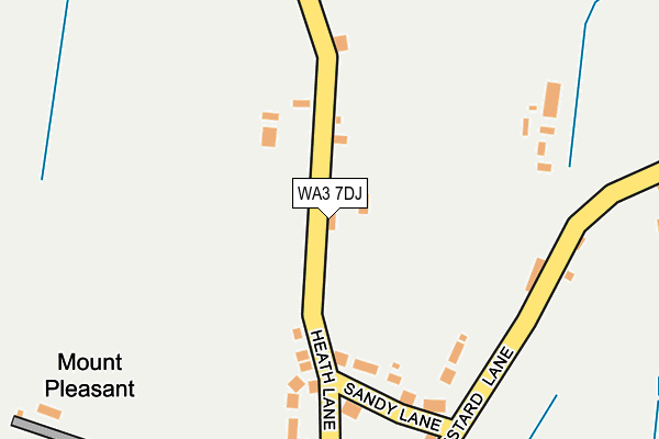 WA3 7DJ map - OS OpenMap – Local (Ordnance Survey)