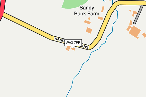 WA3 7EB map - OS OpenMap – Local (Ordnance Survey)