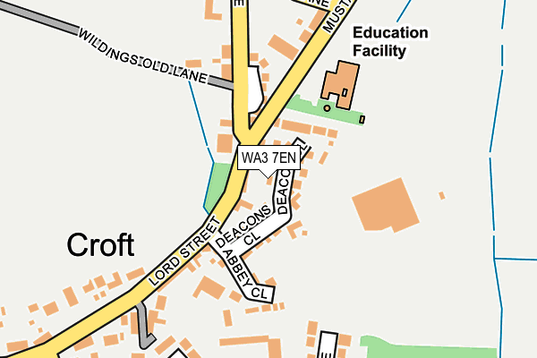WA3 7EN map - OS OpenMap – Local (Ordnance Survey)