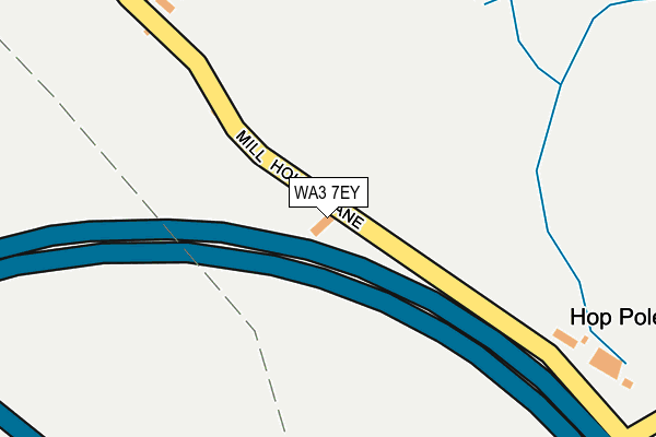 WA3 7EY map - OS OpenMap – Local (Ordnance Survey)