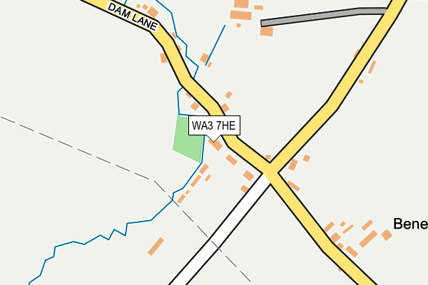 WA3 7HE map - OS OpenMap – Local (Ordnance Survey)