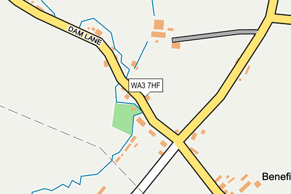 WA3 7HF map - OS OpenMap – Local (Ordnance Survey)