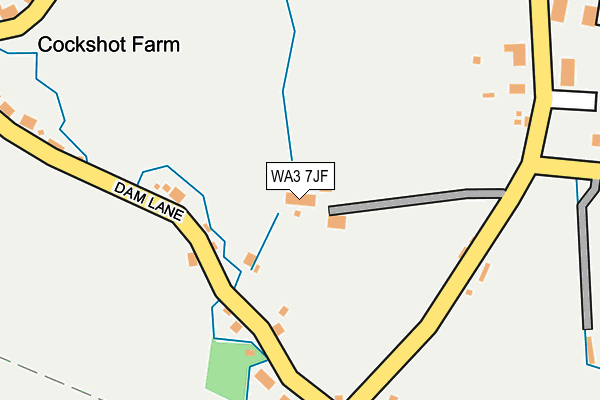 WA3 7JF map - OS OpenMap – Local (Ordnance Survey)