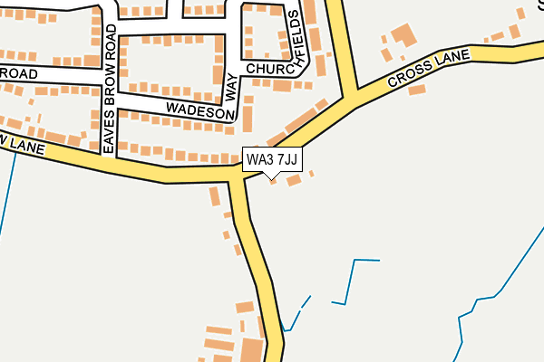 WA3 7JJ map - OS OpenMap – Local (Ordnance Survey)