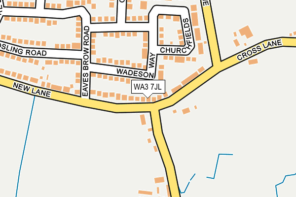 WA3 7JL map - OS OpenMap – Local (Ordnance Survey)