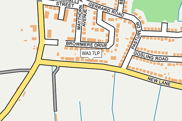 WA3 7LP map - OS OpenMap – Local (Ordnance Survey)