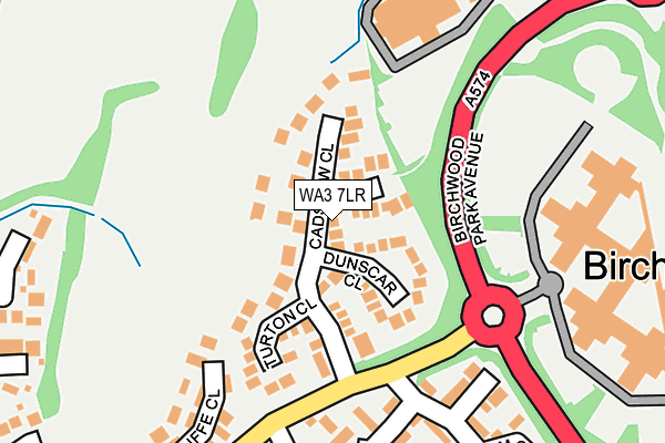WA3 7LR map - OS OpenMap – Local (Ordnance Survey)