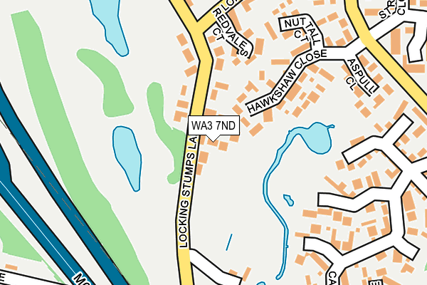 WA3 7ND map - OS OpenMap – Local (Ordnance Survey)