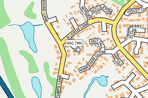 WA3 7NN map - OS OpenMap – Local (Ordnance Survey)