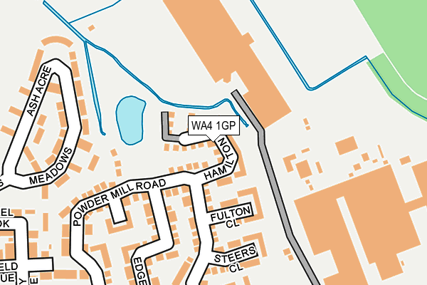 WA4 1GP map - OS OpenMap – Local (Ordnance Survey)