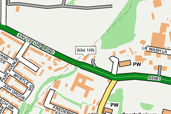 WA4 1HN map - OS OpenMap – Local (Ordnance Survey)