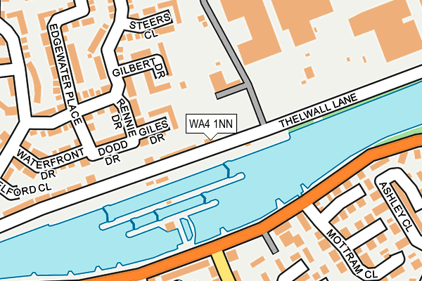 WA4 1NN map - OS OpenMap – Local (Ordnance Survey)