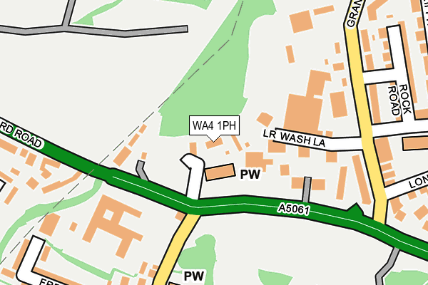 WA4 1PH map - OS OpenMap – Local (Ordnance Survey)