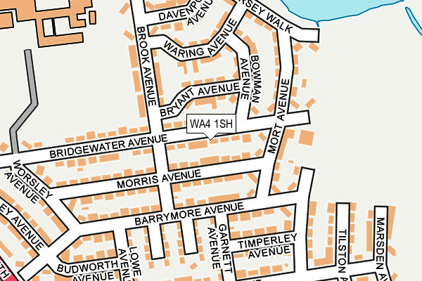 WA4 1SH map - OS OpenMap – Local (Ordnance Survey)