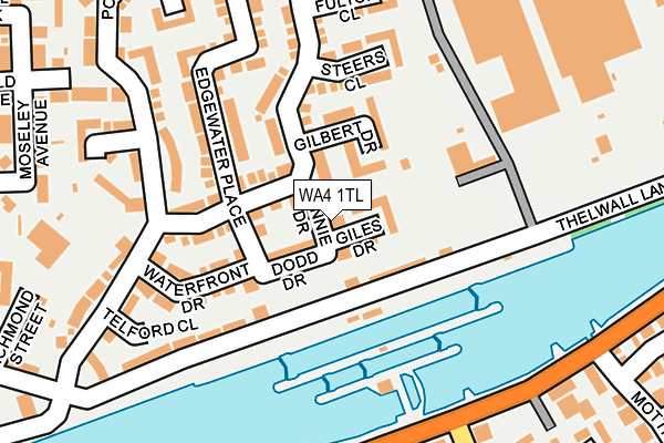 WA4 1TL map - OS OpenMap – Local (Ordnance Survey)