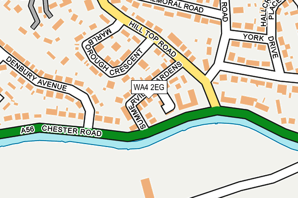 WA4 2EG map - OS OpenMap – Local (Ordnance Survey)