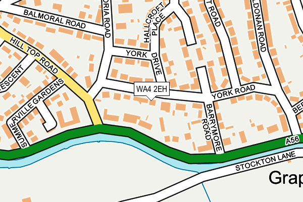WA4 2EH map - OS OpenMap – Local (Ordnance Survey)