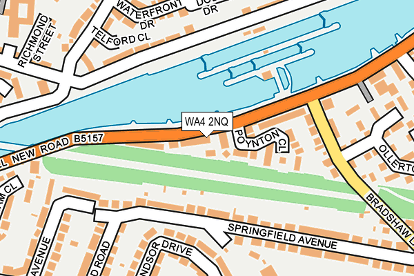 WA4 2NQ map - OS OpenMap – Local (Ordnance Survey)