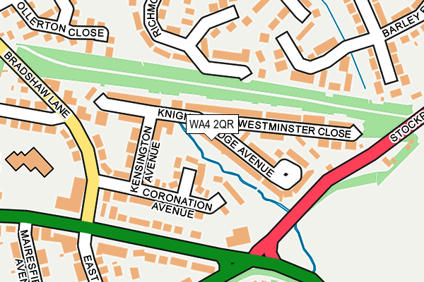 WA4 2QR map - OS OpenMap – Local (Ordnance Survey)