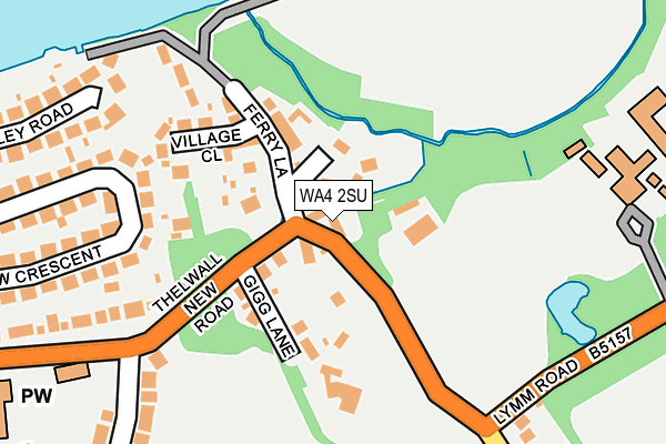 WA4 2SU map - OS OpenMap – Local (Ordnance Survey)