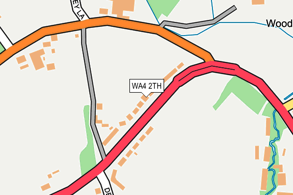 WA4 2TH map - OS OpenMap – Local (Ordnance Survey)