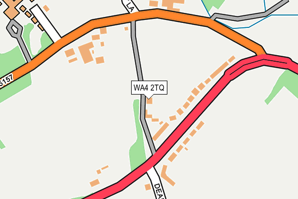WA4 2TQ map - OS OpenMap – Local (Ordnance Survey)