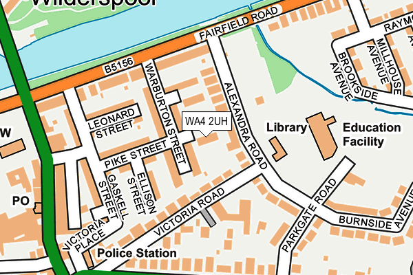 WA4 2UH map - OS OpenMap – Local (Ordnance Survey)
