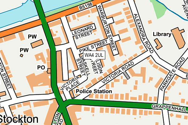 WA4 2UL map - OS OpenMap – Local (Ordnance Survey)