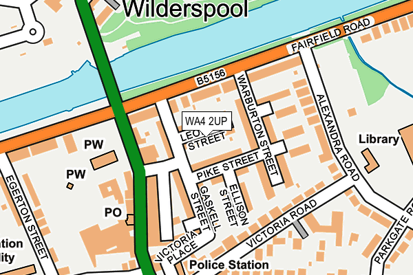 WA4 2UP map - OS OpenMap – Local (Ordnance Survey)