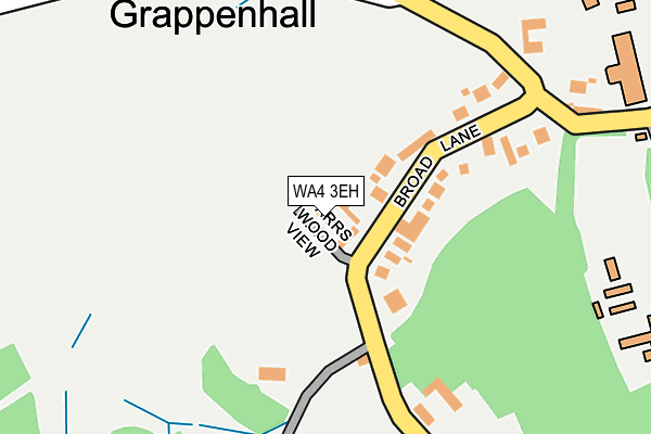 WA4 3EH map - OS OpenMap – Local (Ordnance Survey)