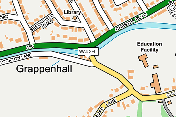 WA4 3EL map - OS OpenMap – Local (Ordnance Survey)